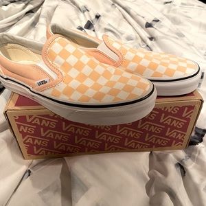 New ladies size 6 vans slip ons